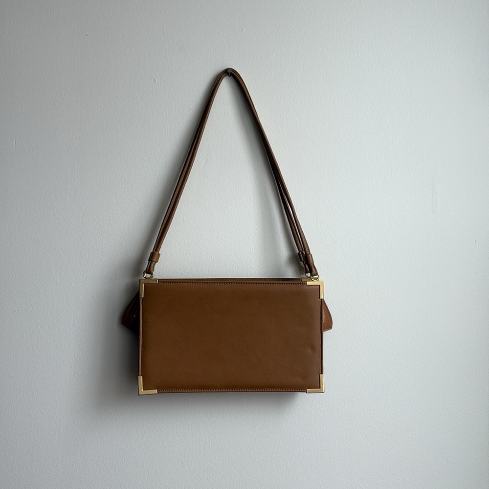 Vintage Leather Tan Shoulder Bag - Picture 2 of 3